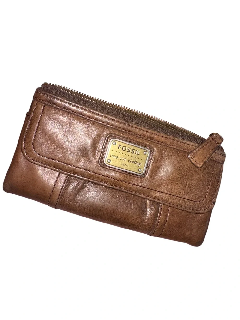 Fossil Emory Clutch Leather Wallet June 2012 SL 2931